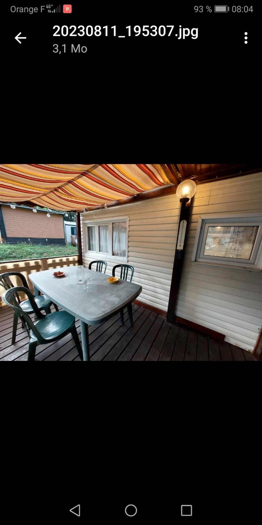 Charmant Mobil Home Style Chalet Бес-э-Сент-Анастез Экстерьер фото