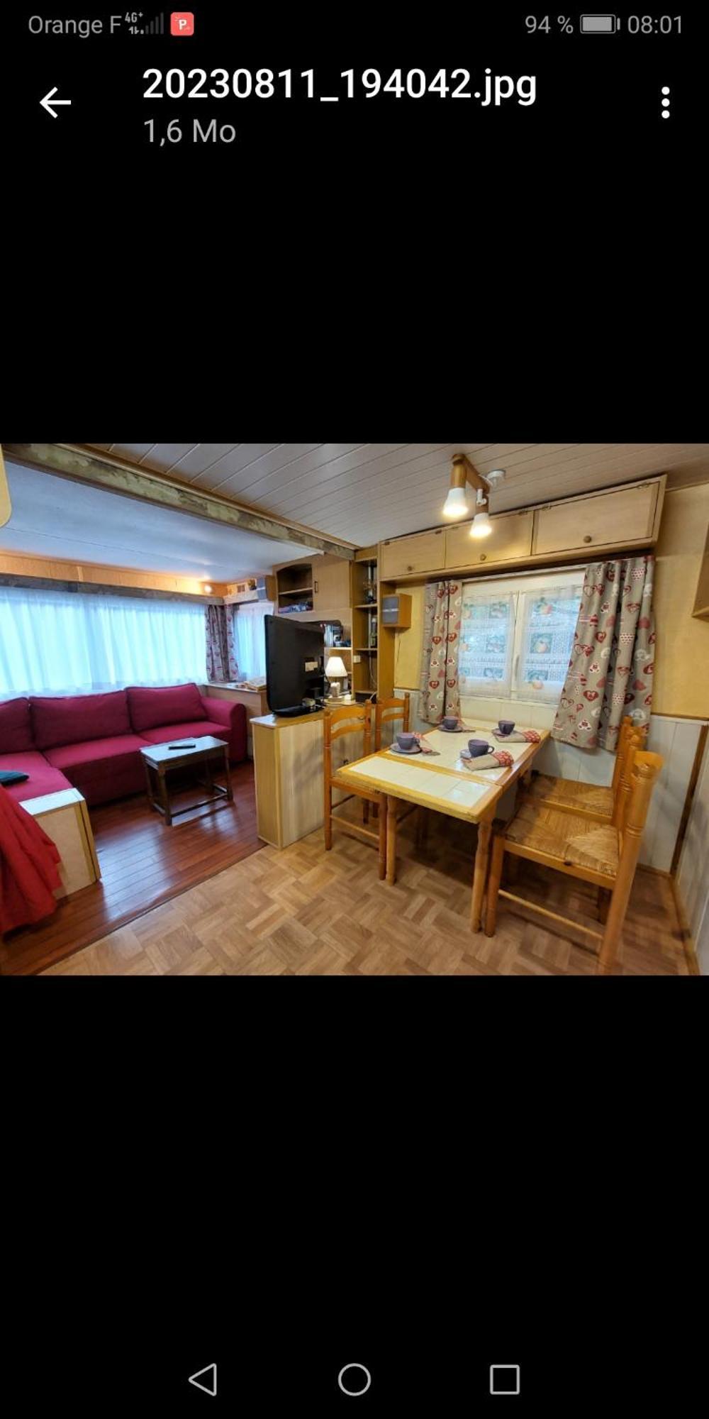Charmant Mobil Home Style Chalet Бес-э-Сент-Анастез Экстерьер фото
